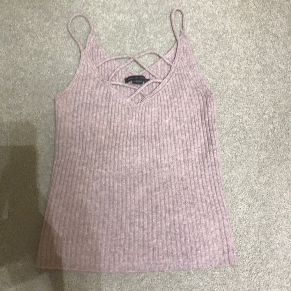 Pink sweater cami